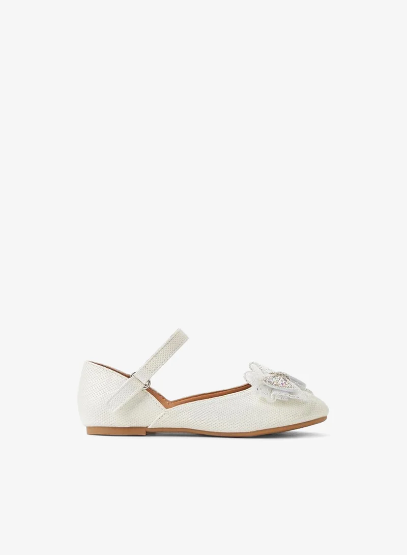 Flora Bella By Shoexpress Girls Hook & Loop Ballerina Ramadan Collection