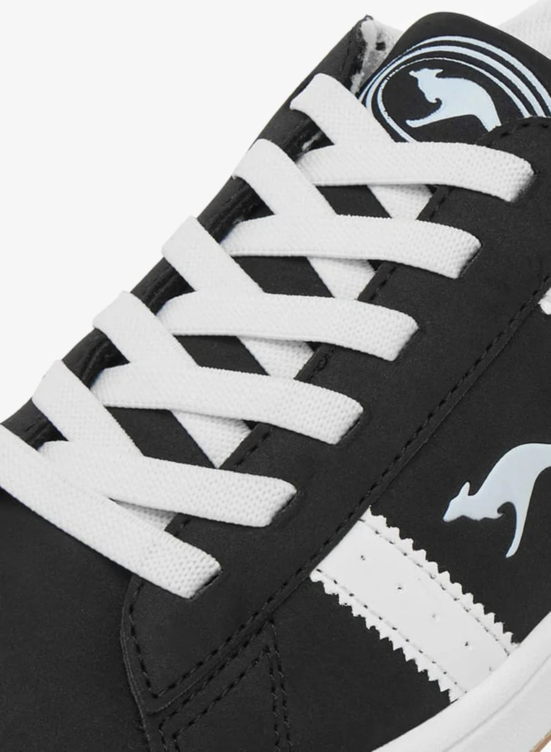 kangaROOS BLACK Women's Logo Detail Sneakers With Lace-Up Closure for Women | Best Price UAE