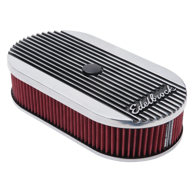 Edelbrock 4273 Elite Series Oval Air Cleaner for Single 4Barrel Carburetor