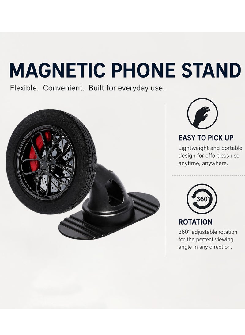 Magsafe Magnetic Car Phone Holder 360° Rotation Dashboard Mount Strong Magnetic Mobile Stand Universal Smartphone Holder Anti Slip Washable Base One Hand Use Car Accessories Stable Grip Navigation Holder for All Phones - Image 4