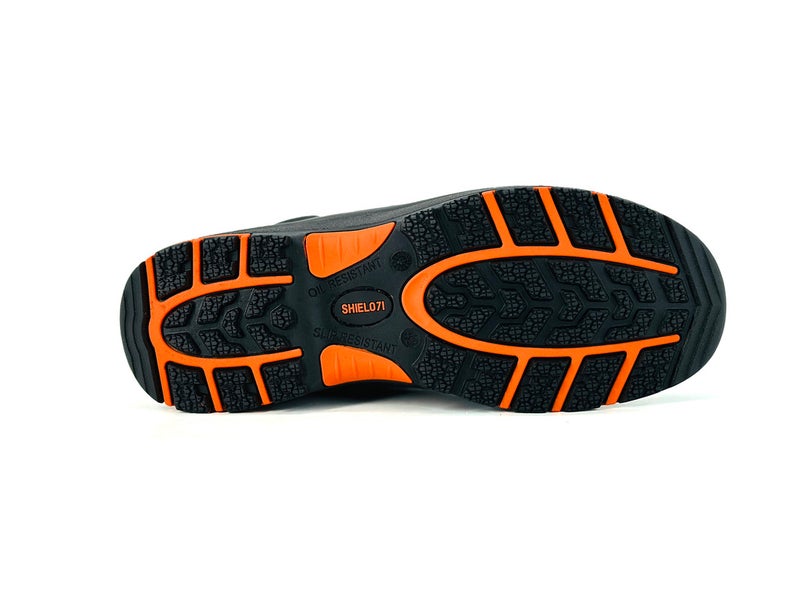 Shield Turbo Men’s Safety Shoes S3 | Hi-Cut Brown Work Shoes with Steel Toe Cap, Slip-Resistant, Water-Resistant, HRO & Steel Anti-Penetration Midsole - Image 5