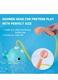 Excefore Bath Toys Baby Whale Bathing Toys Whale Water Spraying Bath Toy with Sprinklers & Shower Head Bathtub Pool Bathroom Shower Toy Gifts for Baby  Toddlers  - Image 2