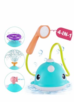 Excefore Bath Toys Baby Whale Bathing Toys Whale Water Spraying Bath Toy with Sprinklers & Shower Head Bathtub Pool Bathroom Shower Toy Gifts for Baby  Toddlers  - Image 1