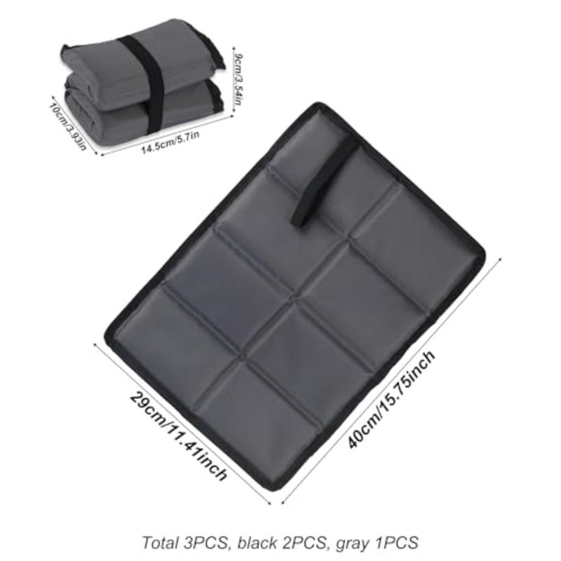 Pack of 3 Thermal Seat Cushion, Foldable Seat Pad, Outdoor Seat Cushion, Thermal Foldable Seat Mat, Waterproof, Portable 's Seat Pad for Outdoor, Camping, Hiking - Image 2