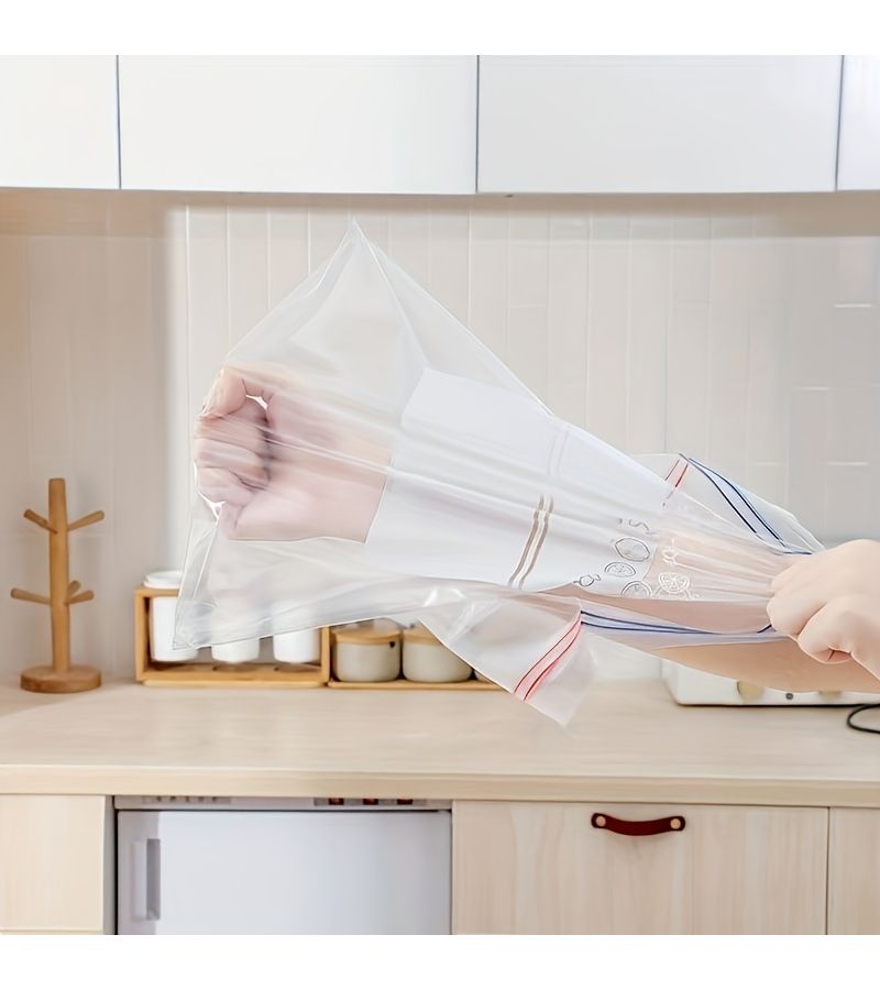 60 Pcs Double Sealing Food Storage Bags With 5.28 Gal For Freezing And Kitchen Organization - Image 4