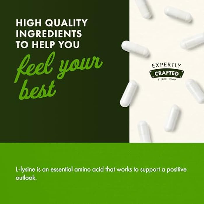 Swanson Free Form L-Lysine - Natural Supplement Promoting Stress Support & Nervous System Health - May Promote Calm Mood & Relaxation - (300 Capsules, 500mg Each) - Image 5