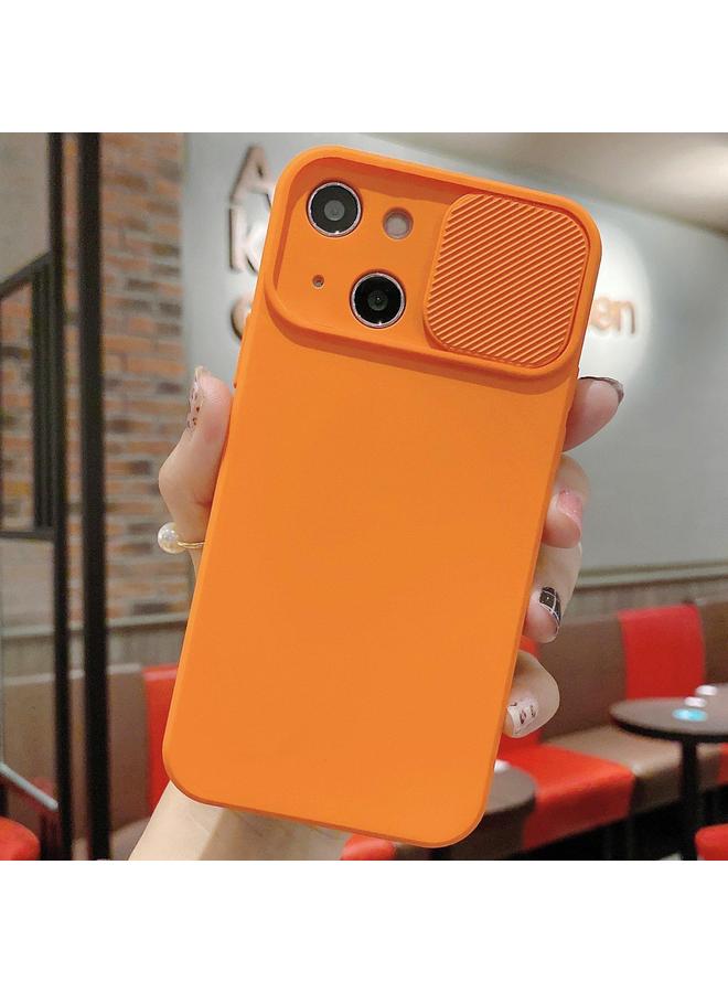 S-TOP Case For iPhone 13 mini Slid Camera Shield Liquid Silicone TPU Phone Case - Image 1
