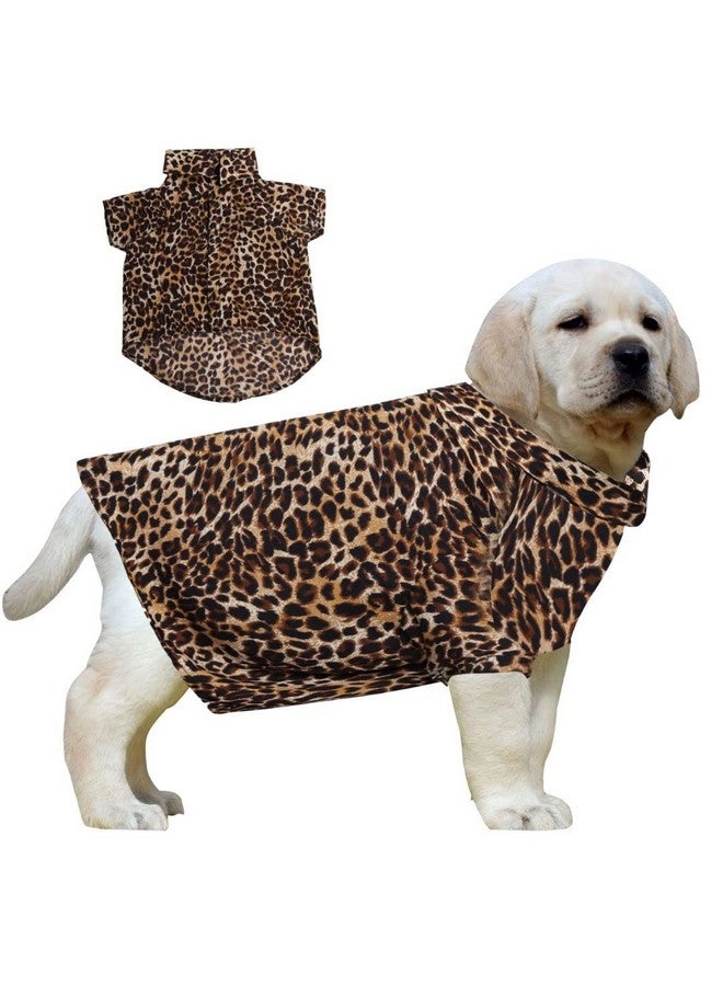 ويستيرن إرا قميص كلاب أساسي قابل للتنفس مطبوع عليه قطن، قميص فائق النعومة، قميص خفيف الوزن رقيق لطيف لحيواناتك الأليفة، ملابس كلاب مريحة للغاية (طبعة الفهد) (Xsmall - 12 بوصة) - Image 1