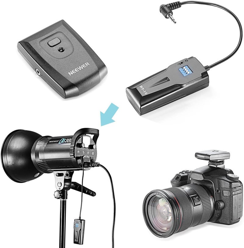 Neewer Neewer Wireless STUDIO Flash TRIGGER RT-16 with 3 RECEIVERS 16-Channel - Image 3