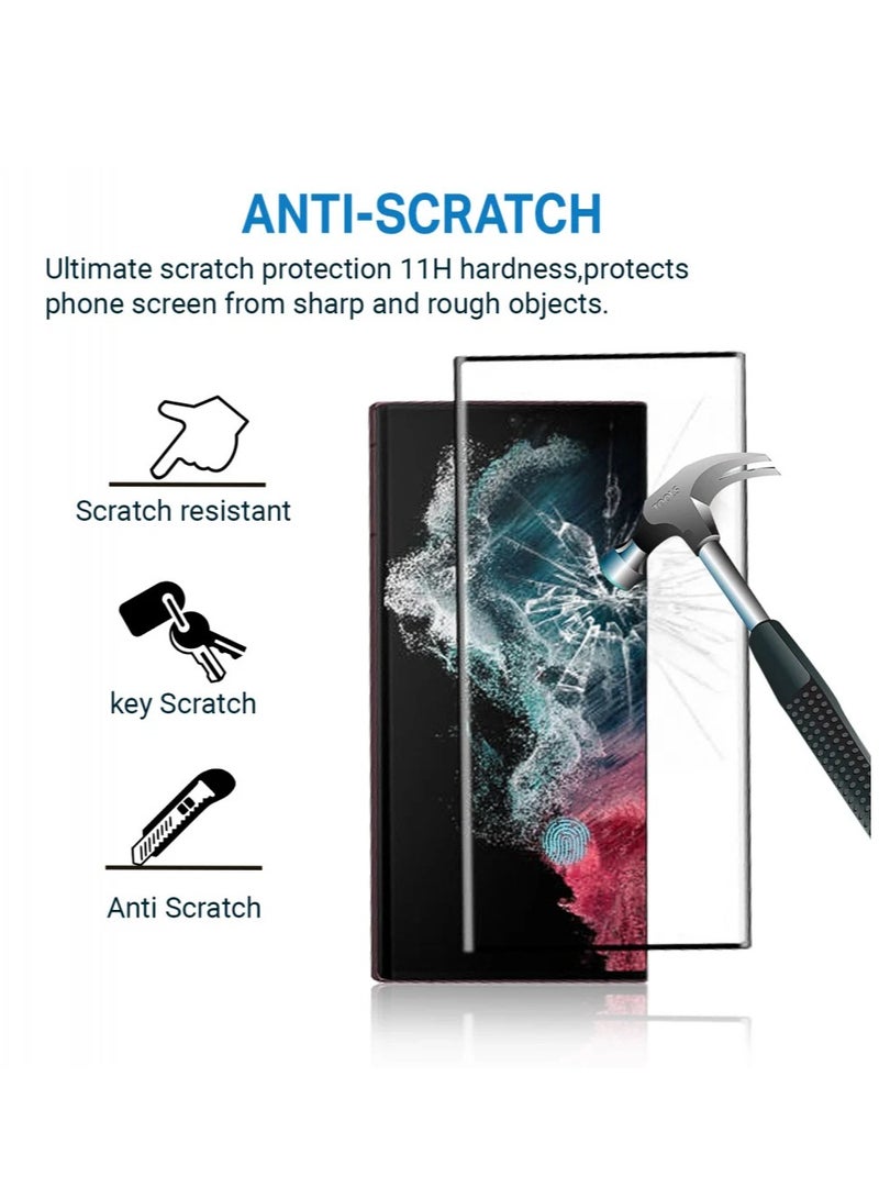 ليون واقي شاشة نانو لسامسونج جالكسي اس 22 بلس (Samsung Galaxy S22 Plus), بتصميم منحني حماية فائقة من الحافة الى الحافة مع الوضوح الفائق والحماية ضد السقوط والخدوش من Lion، شفاف - Image 5