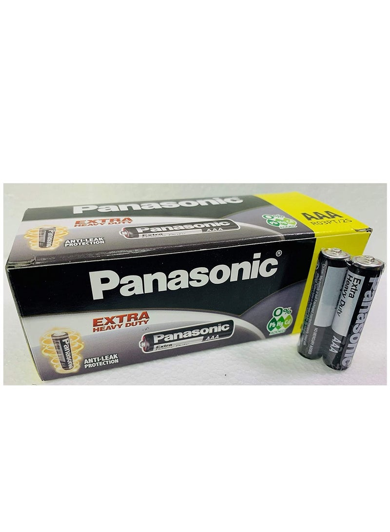 Panasonic Extra Heavy Duty AAA Battery (60 Pcs)
