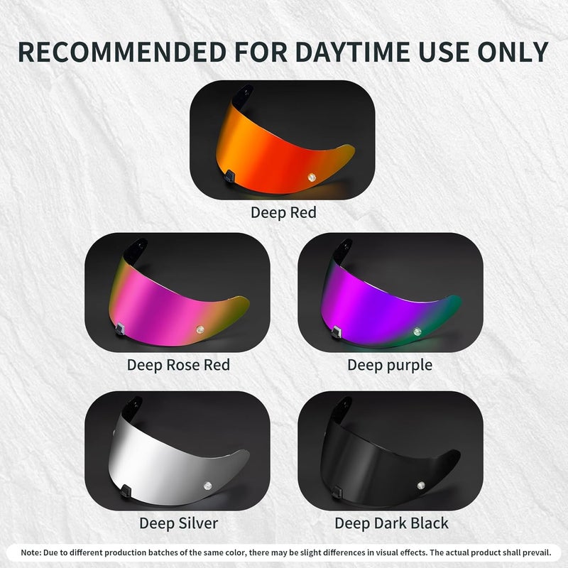PSLER Helmet Visor for EXO 520 1400 R1 Coloured Visor for Scorpion EXO 391 520 1400 R1, UV Protection Motorcycle Accessories Replacement for Protective Visor Hanging space save - Image 4