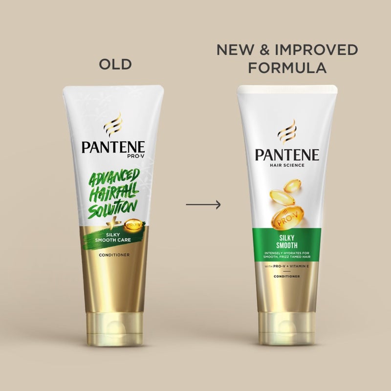 Pantene Advanced Hairfall Solution AntiHairfall Silky Smooth Unscented Conditioner 200ML 1 Count - Image 2