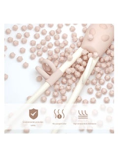 Excefore Training Chopsticks Set Kids Training Chopsticks Toddler Learning Utensils Chopsticks Spoon Fork Children Training Chopsticks Learning Chopsticks for Beginners  - Image 2
