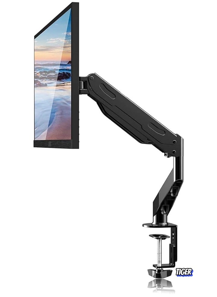 TIGER 17-27 Inch LCD Monitor Stand with Gas Spring, 360° Rotatable, Height Adjustable Swivel, VESA 75x75/100x100mm - MD81 Monitor Arm for Ergonomic Workspace Setup  - Image 1