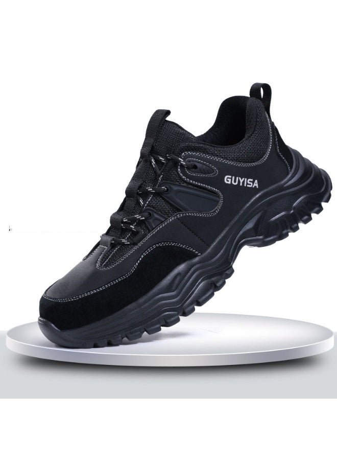 GUYISA Frenum Fashion Anti-smash Anti-puncture Safety Shoes Light Breathable Soft Steel Toe Safety Work Sneakers Men - Image 1
