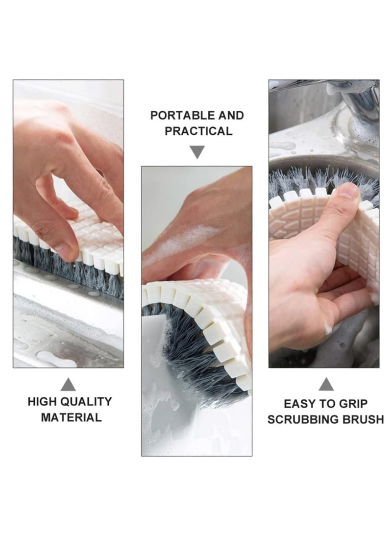 Arabest 4 Pack Cleaning Brush Set, Kitchen Cleaning Brush with Handle, Multipurpose Cleaning Brush for Shoes, Bathroom, Tub, Tile  - Image 5