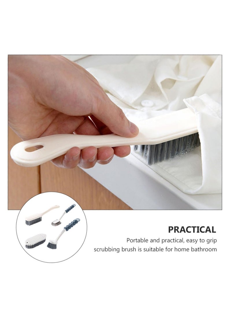 Arabest 4 Pack Cleaning Brush Set, Kitchen Cleaning Brush with Handle, Multipurpose Cleaning Brush for Shoes, Bathroom, Tub, Tile  - Image 2