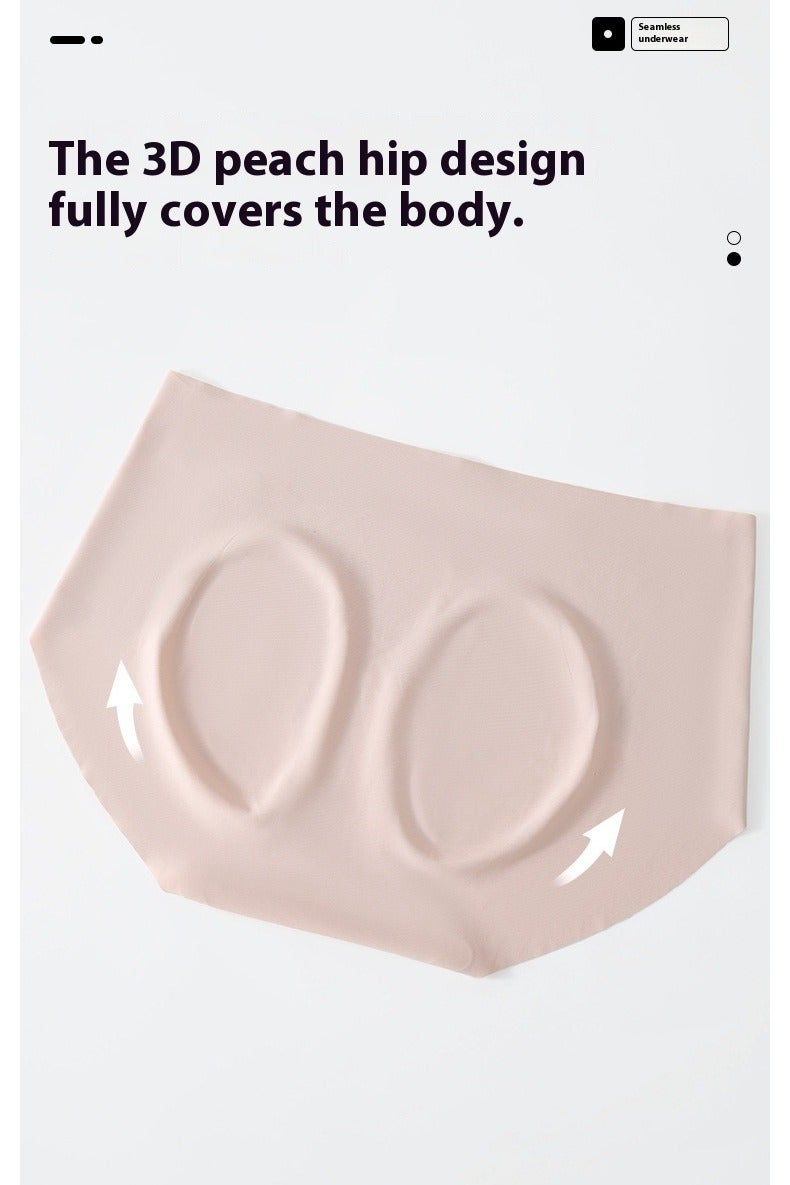 AuliceVerse 4 Pack Women's Ice Silk Seamless Underwear panties for ladies 10A Antibacterial Milk Leather Lengthened Crotch Mid - Waist Bikini for Yoga Sports - Image 5