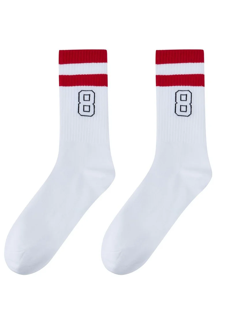 GIORDANO Men 2 Pack Longer Essential Crew Socks