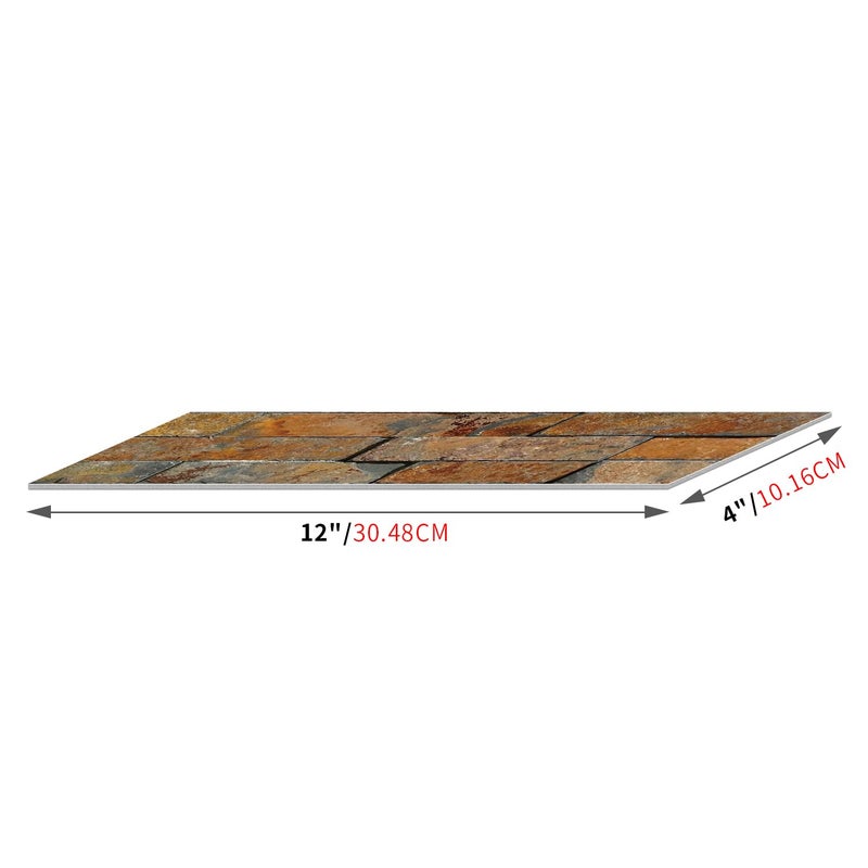TUOKING 27-Pieces Peel and Stick Backsplash Tiles for Kitchen 4"x 12" PVC Self-Adhesive Subway Matte Stone Wall Tiles Stick on Backspalsh for Bathroom(LPM-18-27PCS) - Image 5