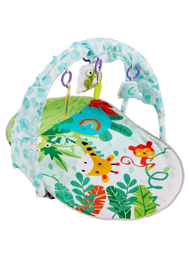 Little Learners - Oval Activity Play Mat With 15 Interactive Toys