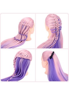 TopDirect Mannequin Head with Hair, TopDirect 29" Hair Mannequin Manikin Head Hair Practice Cosmetology Hair Doll Head Styling Hairdressing Training Braiding Cutting Setting with Clamp Holder and Tools  - Image 3
