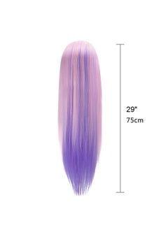 TopDirect Mannequin Head with Hair, TopDirect 29" Hair Mannequin Manikin Head Hair Practice Cosmetology Hair Doll Head Styling Hairdressing Training Braiding Cutting Setting with Clamp Holder and Tools  - Image 2