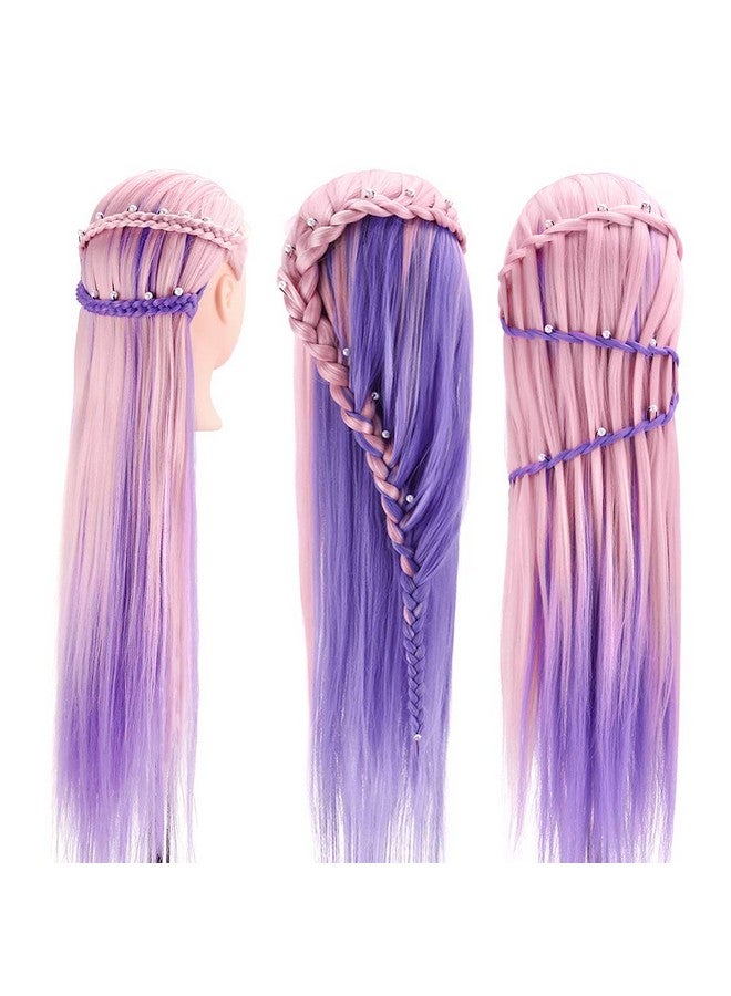 TopDirect Mannequin Head with Hair, TopDirect 29" Hair Mannequin Manikin Head Hair Practice Cosmetology Hair Doll Head Styling Hairdressing Training Braiding Cutting Setting with Clamp Holder and Tools - Image 5