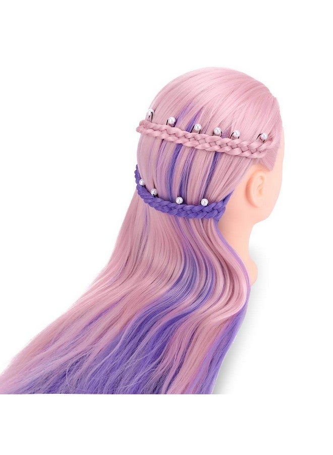 TopDirect Mannequin Head with Hair, TopDirect 29" Hair Mannequin Manikin Head Hair Practice Cosmetology Hair Doll Head Styling Hairdressing Training Braiding Cutting Setting with Clamp Holder and Tools - Image 4