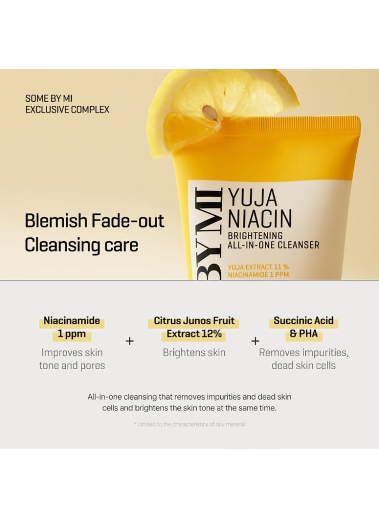 Some By Mi Yuja Niacin Brightening All-In-One Gel Cleanser 100ml – Niacinamide & Yuja Extract for Glowing Skin 100mlml - Image 4