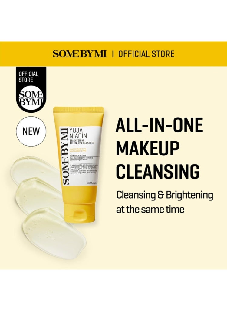 Some By Mi Yuja Niacin Brightening All-In-One Gel Cleanser 100ml – Niacinamide & Yuja Extract for Glowing Skin 100mlml - Image 2
