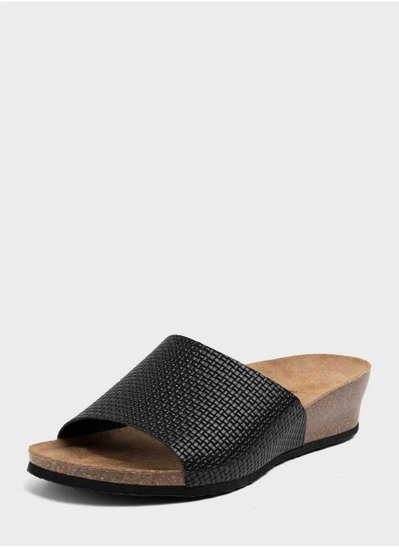 BAYTON Ventura One Strap Wedge Sandals