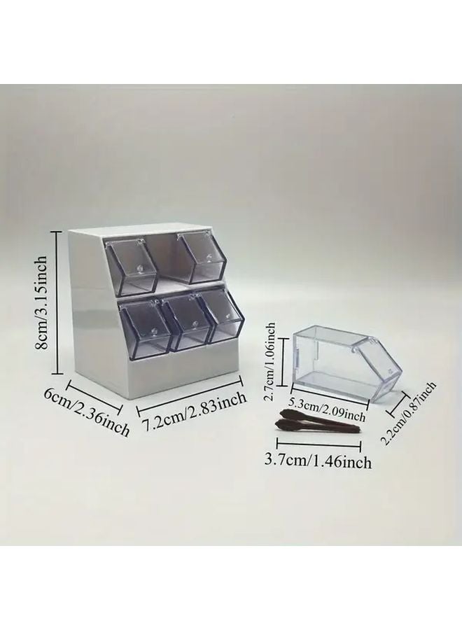 Yellow Mini Dollhouse Snack Storage Racks With Detachable Compartments - Image 4