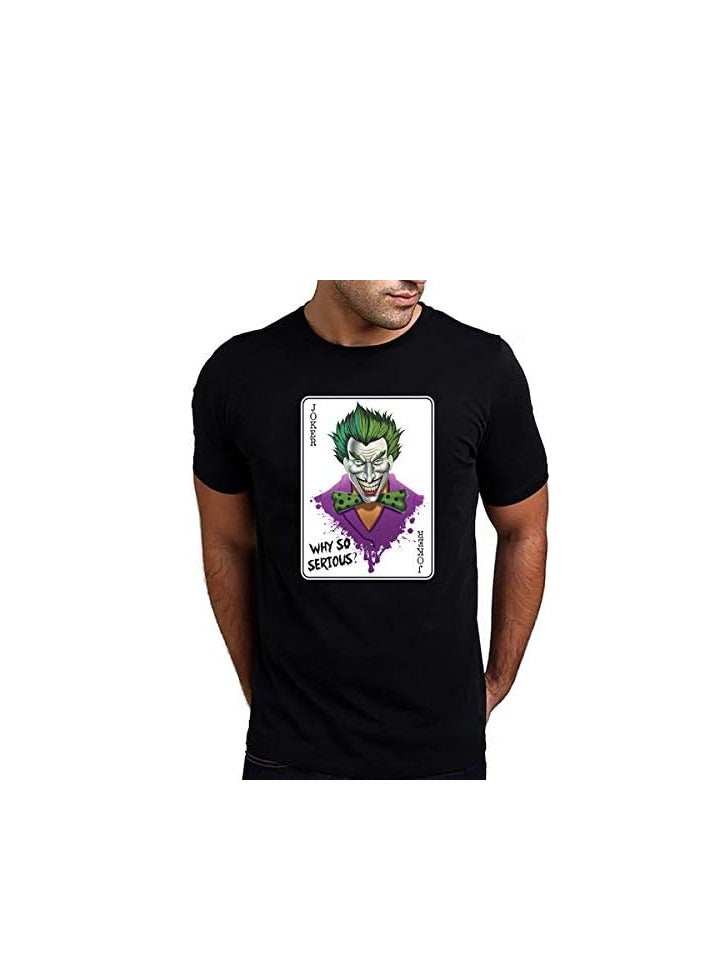 Atiq Contrast Joker Printed T-Shirt Black - Image 2