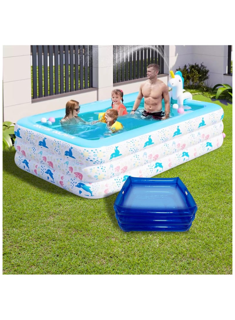 Inflatable Pool Foot Bath Basin, Portable Pool Foot Wash Tub Foldable Foot Soaking Basin with Inflator, for Pool Entry Ladder Above Ground Swimming Pools Clean Feet Hot Tub Spas Accessories (1 Pack) - Image 4