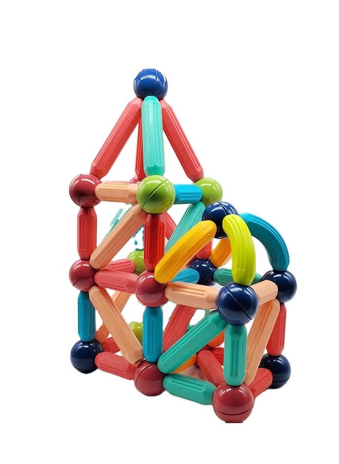 Educational magnetic toy for kids - Magnetic bar blocks - 42 pieces - develops skills and thinking - for children 3 years and above  - Image 5