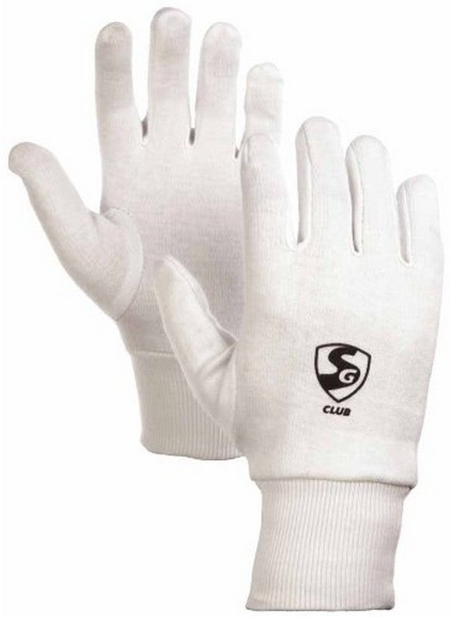 SG Cotton Club Inner Gloves, Junior (Color May Vary), Cricket, Standard