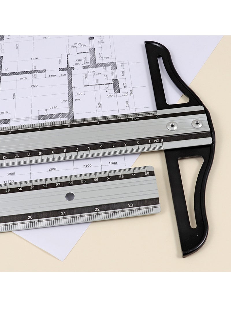 Generic T Ruler Aluminium R2215 60cm  - Image 3