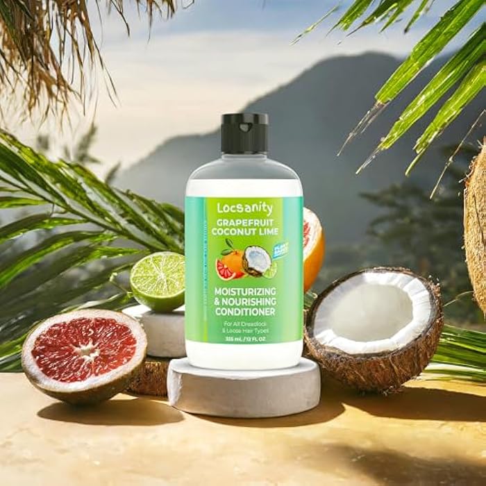 Locsanity - Grapefruit Coconut & Lime 2-in-1 Loc Conditioner for Dreads - 16oz - Hydrating, Strengthens Hair | Conditoner for Dreads, Sisterlocks, Locks, | Optimal for Mature Locs - Image 5