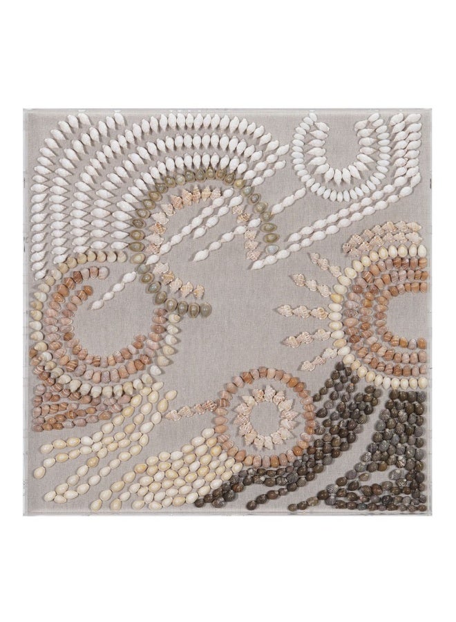 DANUBE HOME Danube Home Skia Glass & Pp Sea Floor Dust Shadow Boxes Wall Art - 60X60X60Cm Abstract Wall Decor For Living Room, Bedroom & Office Modern Home Decoration Decorative Home Accessories 