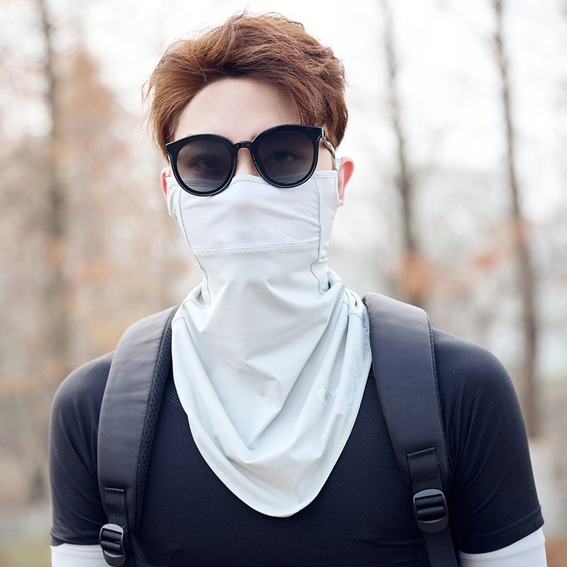 Sunscreen Mask Men'S Half Face Covering Men'S Shawl Mask Summer Ear-Hanging Veil Riding Face Towel Neck Protective Face Cover - Image 5