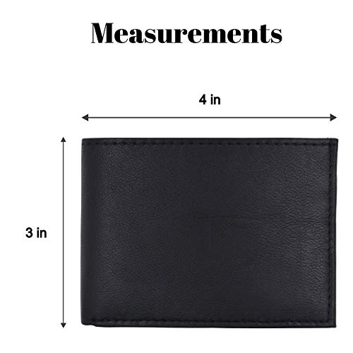 MARSHAL Soft Leather Kids Slim Thin Coin Pouch Bifold Wallet - Image 3
