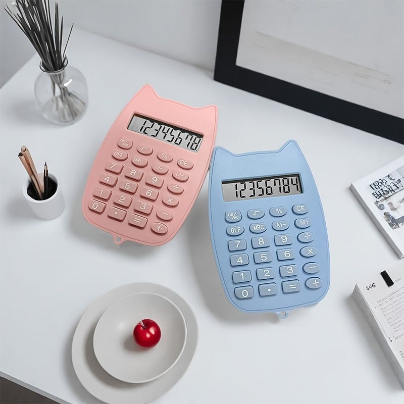 Purple Candy Colored Handheld Calculator Mini Portable Calculation Tool Multifunctional Small Computer For Students And Office Use Stylish Practical Easy To Operate Batteries Not Included - Image 2