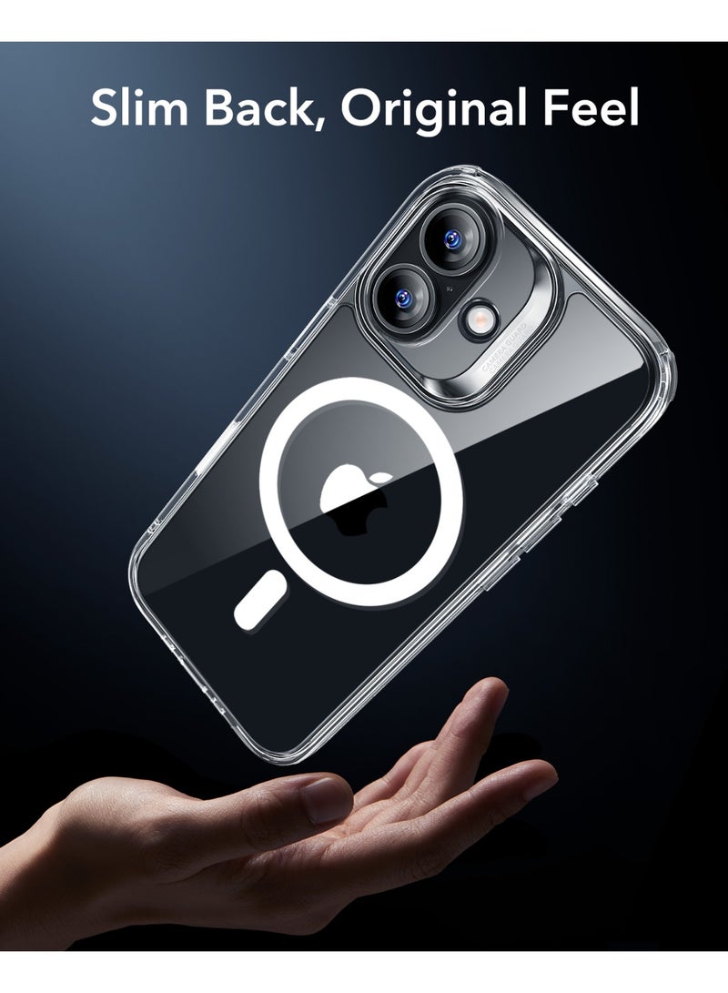 ESR iPhone 17 HaloLock Classic Hybrid Case – MagSafe Compatible Cover with Camera Control Button Military-Grade Drop Protection And Shock-Absorbing Corners - Clear - Image 1