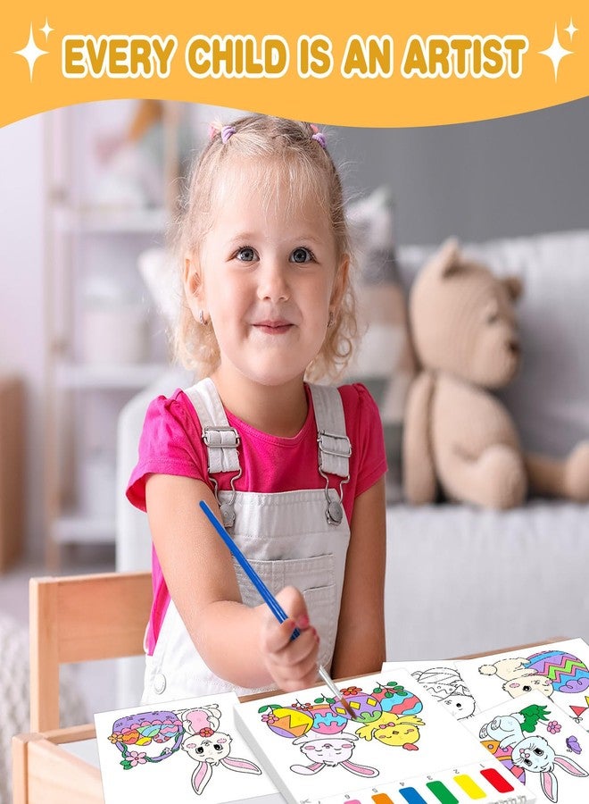 SOCOLER Paint with Water Coloring Books for Toddlers, Easter Theme Mess Free Watercolor Painting Papers for Kids Water Color Paint Kit Art Craft Birthday Gift for Ages 1-3, 4-8 - Image 3