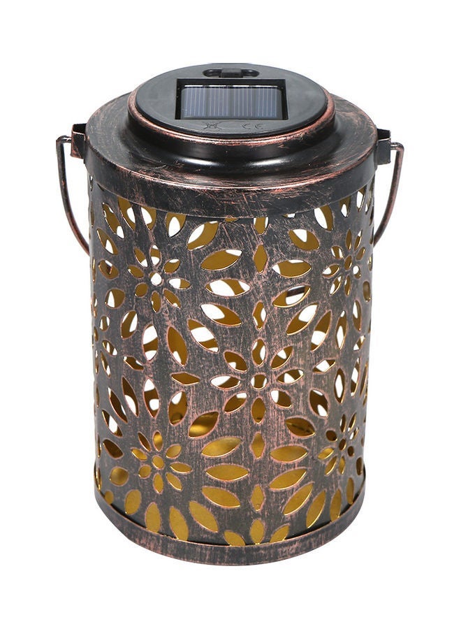 NIBEMINENT Outdoor Lighting Solar Light Hollowed-out Powered Lawn Hanging Landscape Yellow 18*12*12cm - Image 5