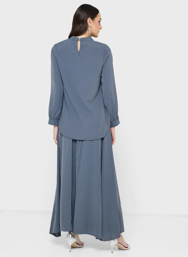 Khizana Top & Flared Pant Set