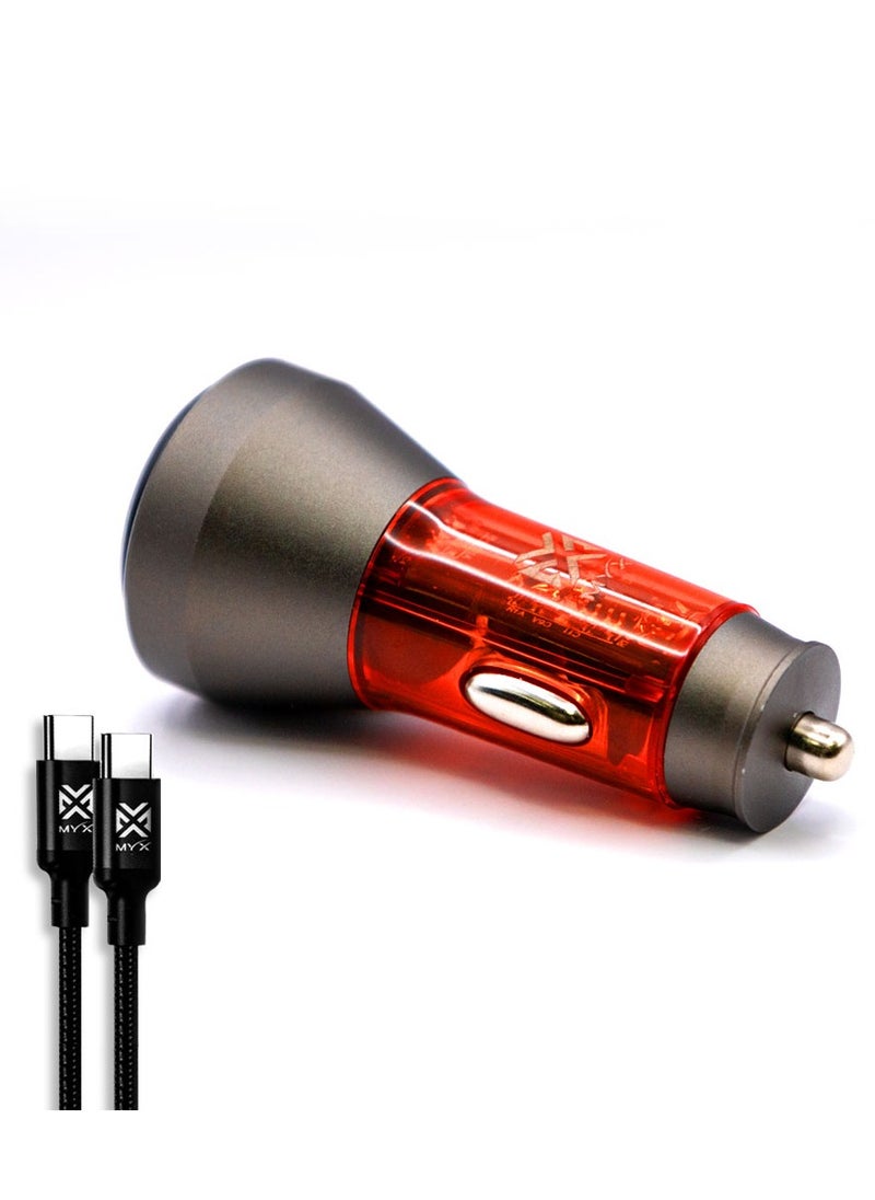 MYX - Dual Port With USB-C to USB-C Cable MY12C – High-Power Dual-Port Charger for Fast and Efficient Charging - Image 1