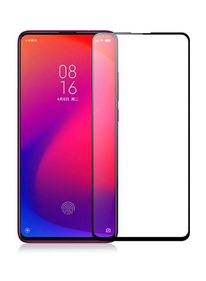 زجاج مقوى 9D لهاتف Xiaomi Redmi Mi 9T واقي شاشة مقاوم للصدمات وحماية 9H صلابة شفاف / أسود